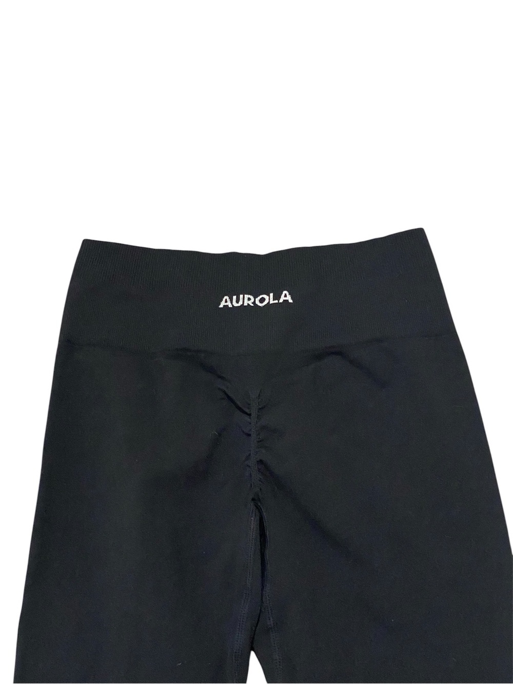 ⁠AUROLA Dream Seamless Leggings Black High Waisted Scrunch Butt Gym Pants S⁠